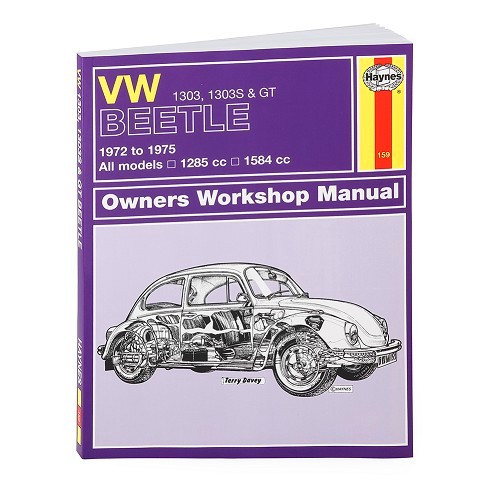  Revista técnica para Volkswagen carocha 1303 - VF01804 