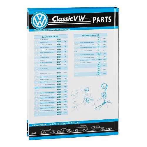  Vistas explodidas "Classic VW Parts" Grupo 1 (69 -&gt;85) - Motor - 2ª parte - VF02802-2 