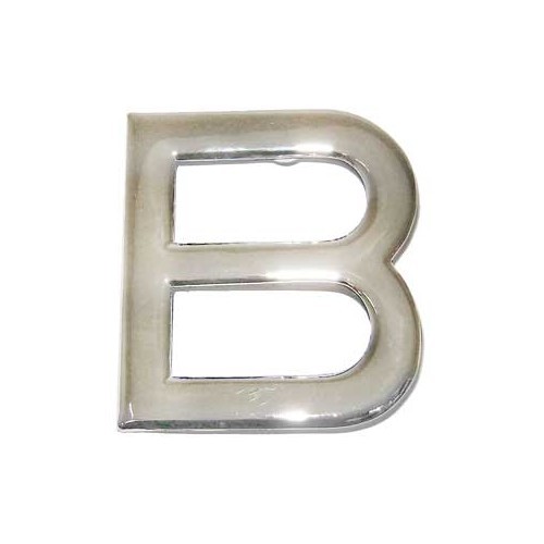  Sigla "B" in metallo cromato - VF03300 