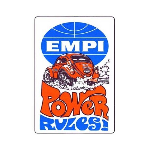  1 EMPI POWER RULES sticker - VF10404 