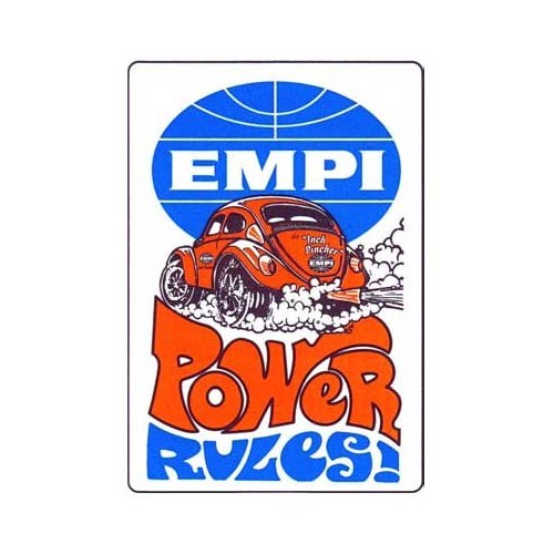     
                
                
    1 EMPI POWER RULES sticker - VF10404
