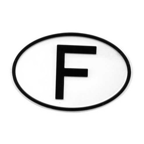  Plaque pays "F" en métal - VF1800 