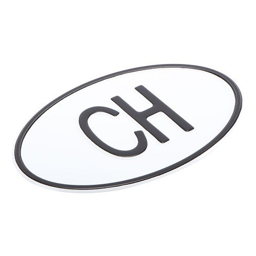  Plaque pays "CH" en métal - VF18000-1 