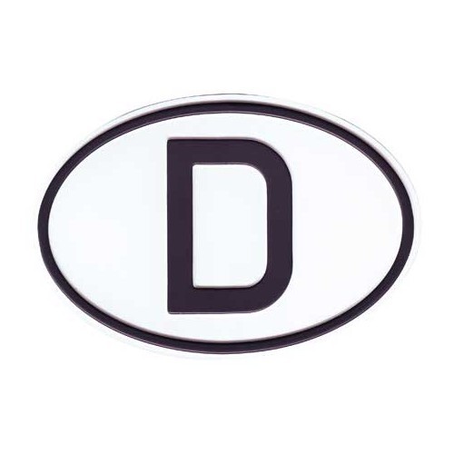  Plaque pays "D" en métal - VF1800D 