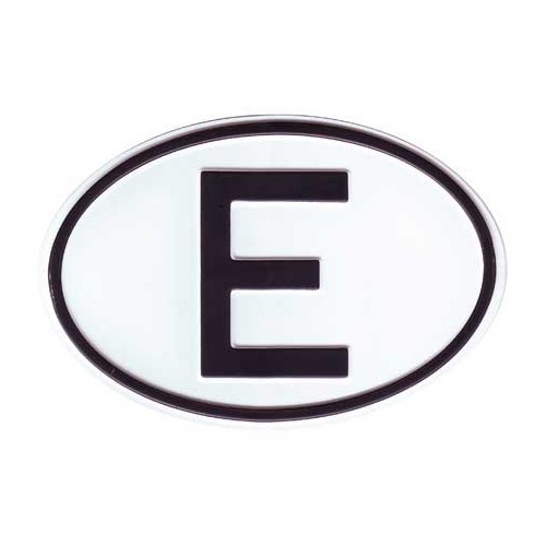     
                
                
    Plaque pays "E" en métal - VF1800E
