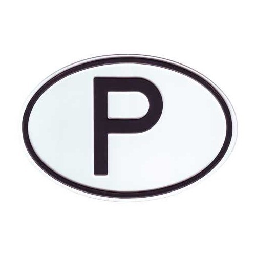  "P" metal country plate - VF1800P 
