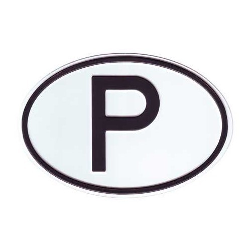    
                
                
    Plaque pays "P" en métal - VF1800P
