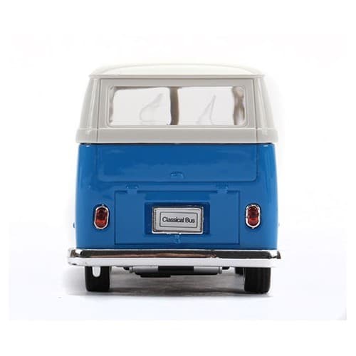  Miniature blue Split Screen Camper metal friction car - VF60002-6 