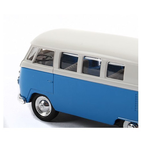  Miniature blue Split Screen Camper metal friction car - VF60002-7 