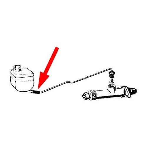  Schlauchanschluss an Bremsbecher für Volkswagen Beetle -&gt;67 - VH26401 