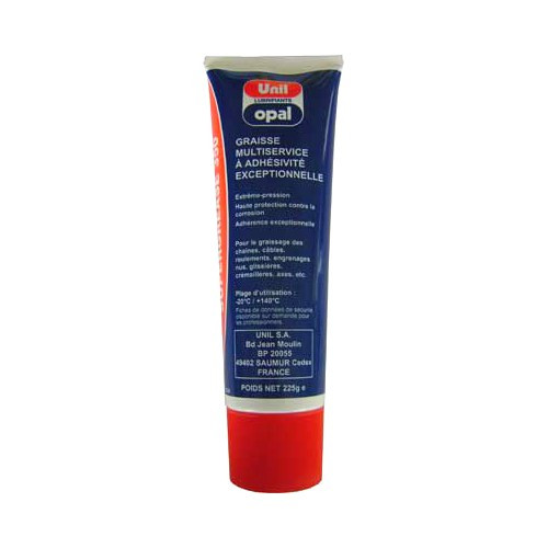     
                
                
    UNIL OPAL extreme-pressure high-adhesion multi-service grease - tube - 225g - VH27311

