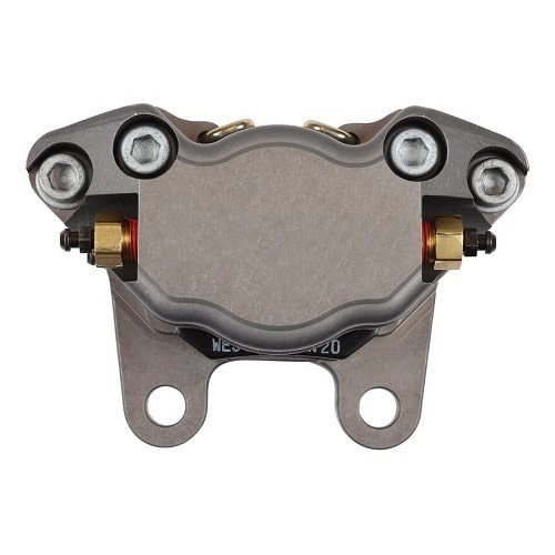  Wilwood 2-piston brake calipers, silver gray, front left and right, for Volkswagen Beetle, Karmann  - VH28208-1 