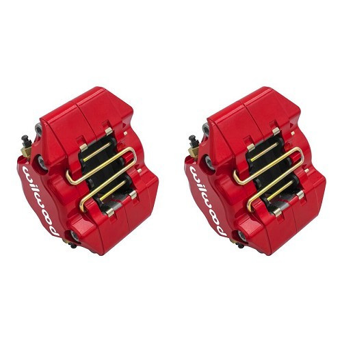  Wilwood 2-piston brake calipers, red, front left and right for Volkswagen Beetle, Karmann  - VH28218 
