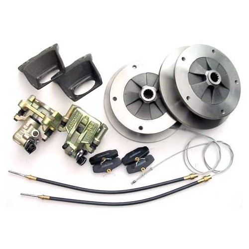  Rear brake disc kit, drilling 5 x 205 for Volkswagen Beetle 68 ->72 - VH28512 
