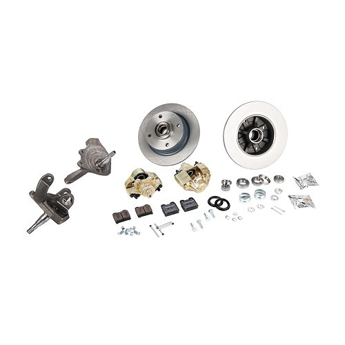     
                
                
    Kit frein avant à disques 4 x 130 + fusées décalées CB Perf pour VOLKSWAGEN Coccinelle 1200 / 1300 (08/1965-) - VH28702K
