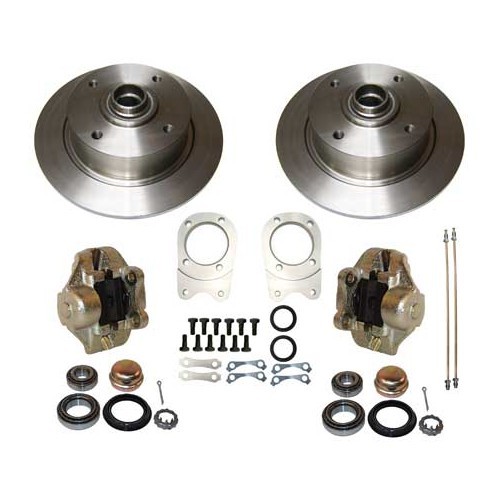  CSP front disc brake kit, 5 x 130 Q+ plates for Volkswagen Beetle 1302 & 1303 - VH29450K 