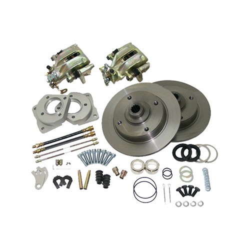     
                
                
    Kit freins arrière à disques CSP perçage Porsche 5 x 130 pour Volkswagen Coccinelle à cardans 68-> - VH29460K
