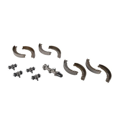     
                
                
    Kit de frein complet qualité supérieure pour Volkswagen Coccinelle 1200, 1300, 1500 (08-1967-) - VH29501K
