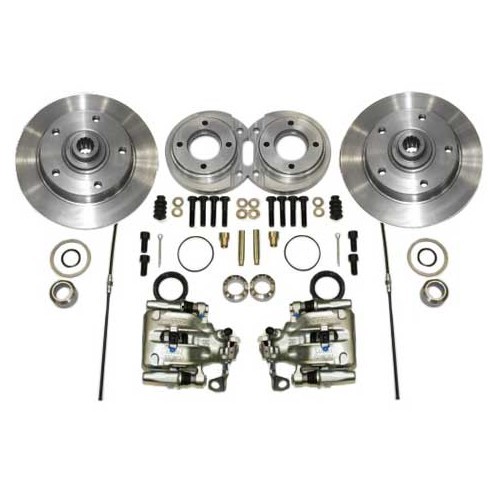     
                
                
    Kit de frenaje delantero con discos ventiladosagujeros de Porsche 5x130 para Volkswagen escarabajo con cardanes. - VH40500
