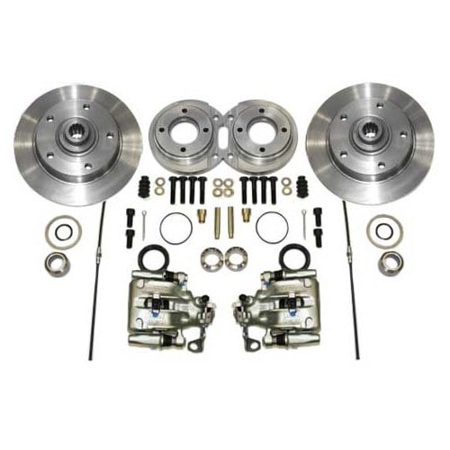  KERSCHER rear disc brake kit, drilling 5 x 130, for Volkswagen Beetle with universal joints 68-> - VH40500 