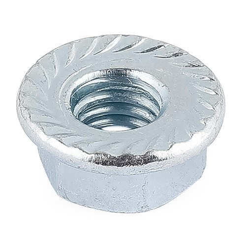     
                
                
    Hexagonal nuts with serrated base DIN 6923 - M6 - VI10061
