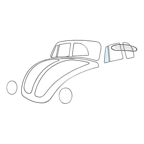     
                
                
    Vitre déflecteur gauche pour VOLKSWAGEN 1303 cabriolet - VK00114
