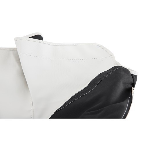 Couvre capote en Vinyle Blanc cassé pour Volkswagen Coccinelle Cabriolet 65 ->69 - VK00604