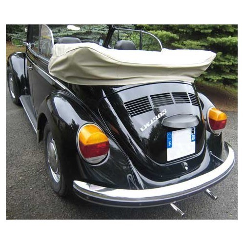  Beige vinyl hood cover for Volkswagen Beetle Cabriolet 73 ->77 - VK00608BE 