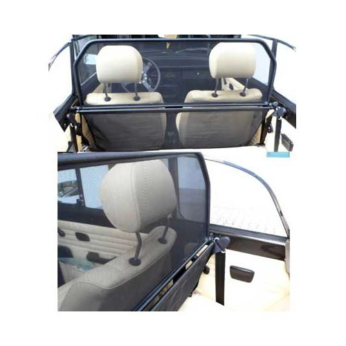 Deflettore di flusso a rete frangivento singolo per Maggiolino Cabriolet dal 1971 al 1979 - VK00900