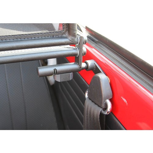  Rede mosquiteira dupla para para-brisas para Volkswagen Beetle Cabriolet 71 -&gt;79, preto - VK00905-5 
