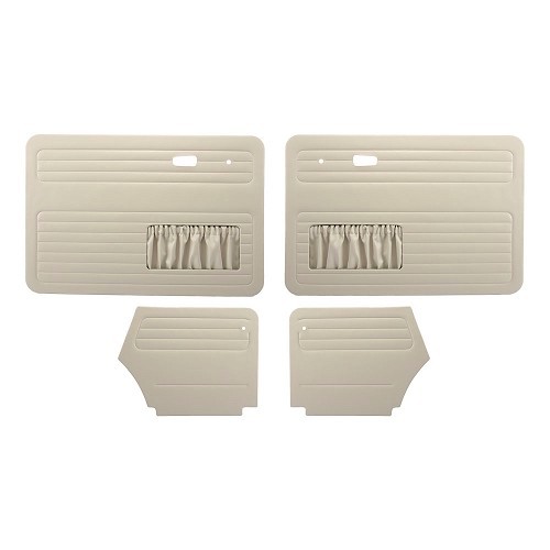     
                
                
    Door panels Light grey TMI for Volkswagen Cox 1303 Cabriolet 73 -&gt;79 - 4 pieces - VK10133015
