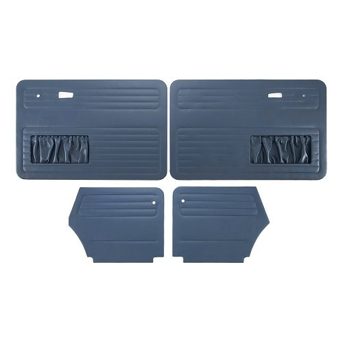  Panneaux de portes TMI bleu marine pour Volkswagen Coccinelle 1303 Cabriolet 73 ->79 - 4 pièces - VK10133018 