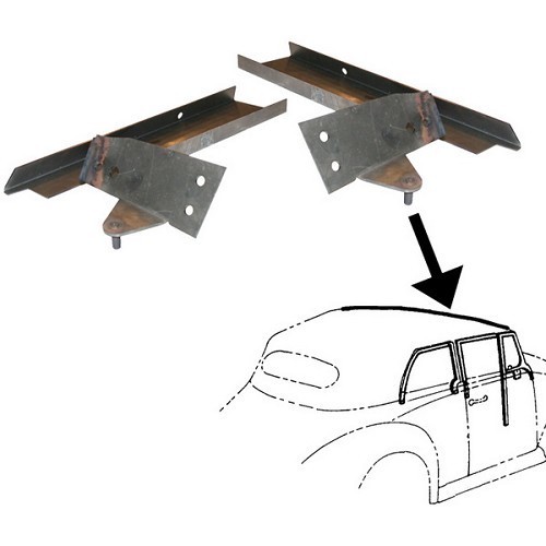  Repair sheets for soft top frame 68 -&gt;71 - 2 pieces - VK15504 