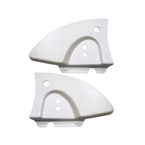 	
				
				
	Couvres armature Blancs de capote pour Volkswagen Coccinelle Cabriolet 68 ->80 - 2 pièces - VK21000P
