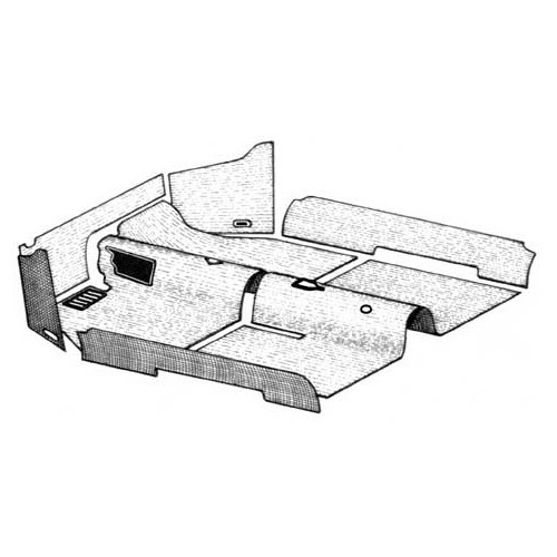     
                
                
    Black carpet kit for Volkswagen Beetle Convertible 69 -&gt;70 - VK26001UN
