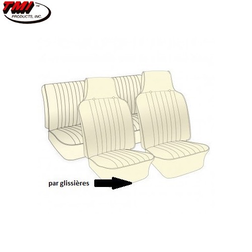     
                
                
    TMI vinyl stoelhoezen met reliëf voor Volkswagen Kever cabrio 68 -&gt;69 (USA) - VK431324G
