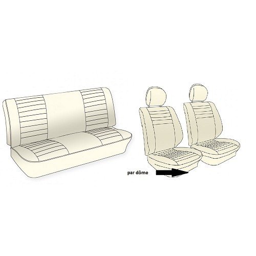     
                
                
    TMI en relieve fundas de asiento de vinilo para Volkswagen Beetle Convertible 77 -&gt;79 - VK431328G
