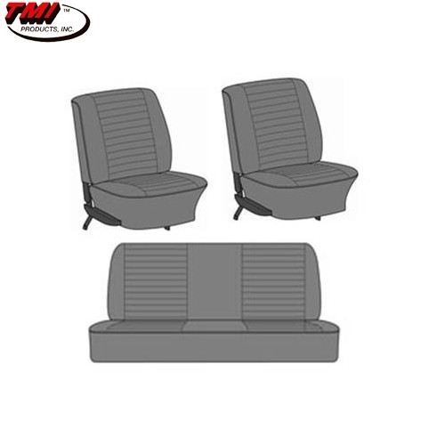  TMI embossed vinyl seat covers for Volkswagen Beetle Cabriolet 74 -&gt;76 (Europe) - VK431332G 