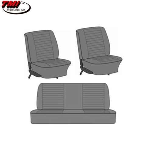  Capas de assento em vinil com relevo TMI para Volkswagen Beetle Convertible 74 -&gt;76 (Europa) - VK431332G 