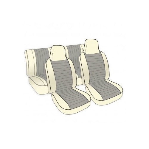  Fundas de asientos TMI 2 tonos colores y texturas a elegir para Cox cabriolet 74 >76 EE. UU. - VK43143 
