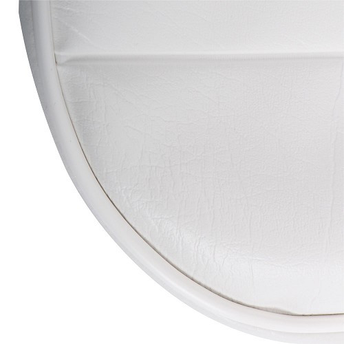 Coprisedili TMI in vinile bianco liscio per Volkswagen Maggiolino cabrio 68 ->69 (USA) - VK43155