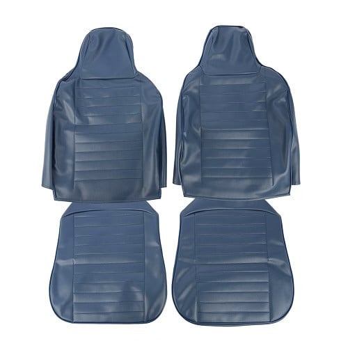  TMI seat covers in smooth Navy Blue vinyl for VOLKSWAGEN Beetle Convertible (1974-1976) - (USA) - VK43177-1 