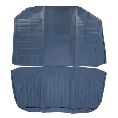  TMI seat covers in smooth Navy Blue vinyl for VOLKSWAGEN Beetle Convertible (1974-1976) - (USA) - VK43177-2 