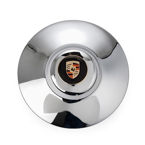  1 flat hubcap with Porsche logo - VL30203-2 