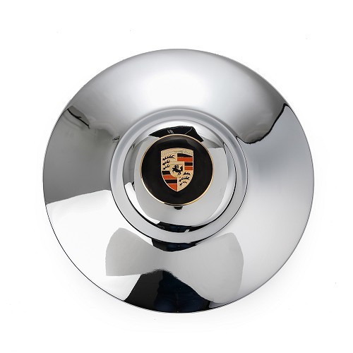 1 flat hubcap with Porsche logo - VL30203