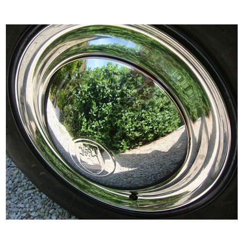  Wolfsburg stainless steel hubcap for 5 x 205 rim - VL30410-1 