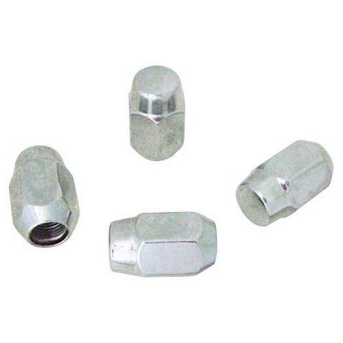  Set of 4 chrome-plated wheel nuts for adaptors - VL30912 