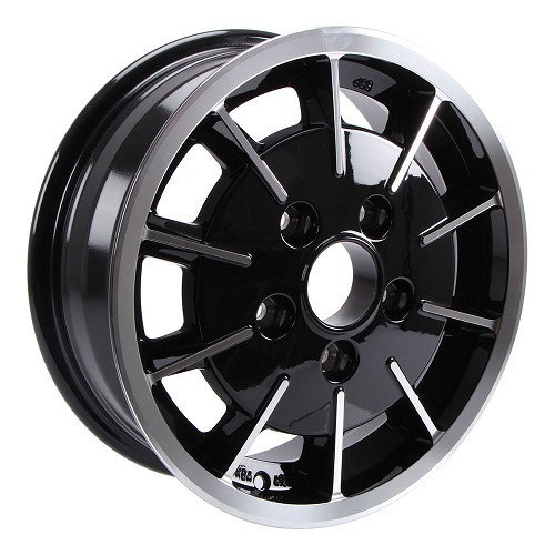 GASBURNER 5 x 130 Black 5.5 X 15 style wheel - ET45 - TÜV - VL35306