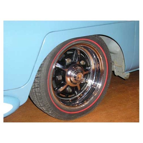  Red thin blanks for 15" wheels - set of 4 - VL40400-3 