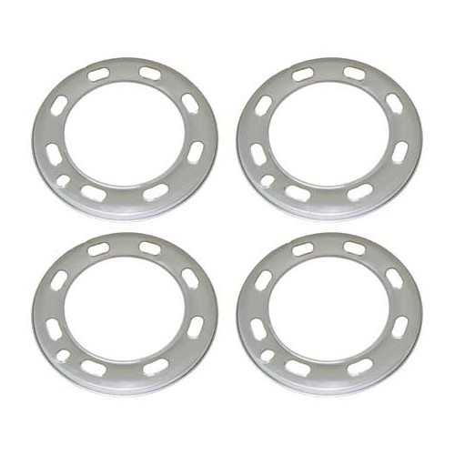  Cercles enjoliveur en aluminium poli pour Volkswagen Coccinelle 68 ->71 - par 4 - VL40502 